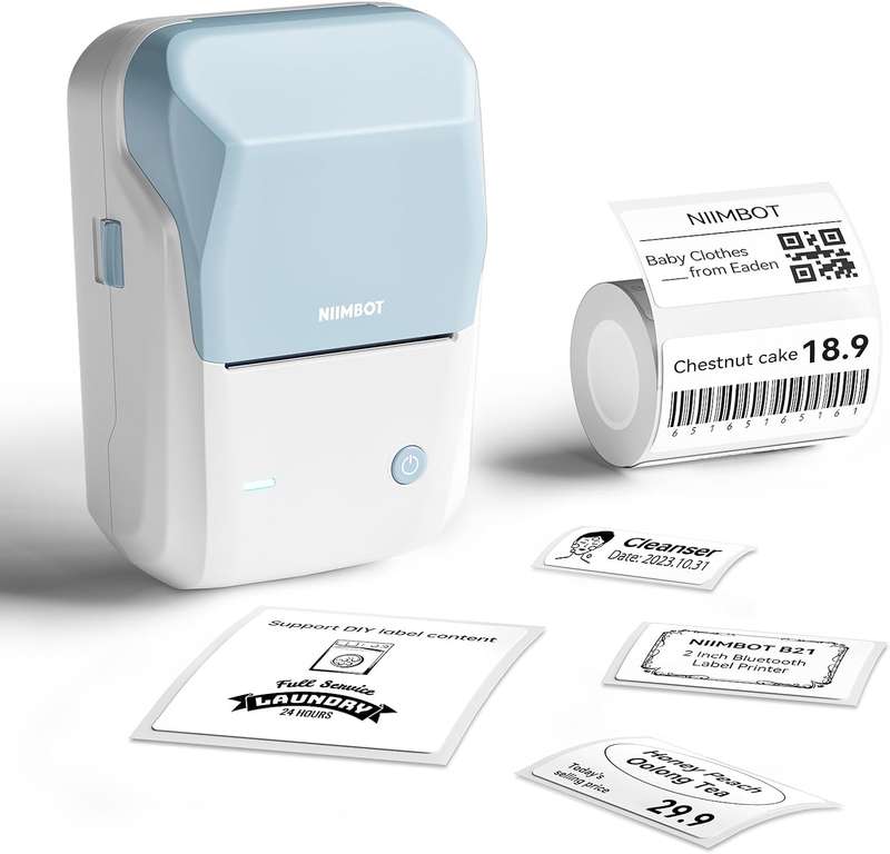NIIMBOT B1 - Portable Thermal Label Printer - For Office & Small Biz