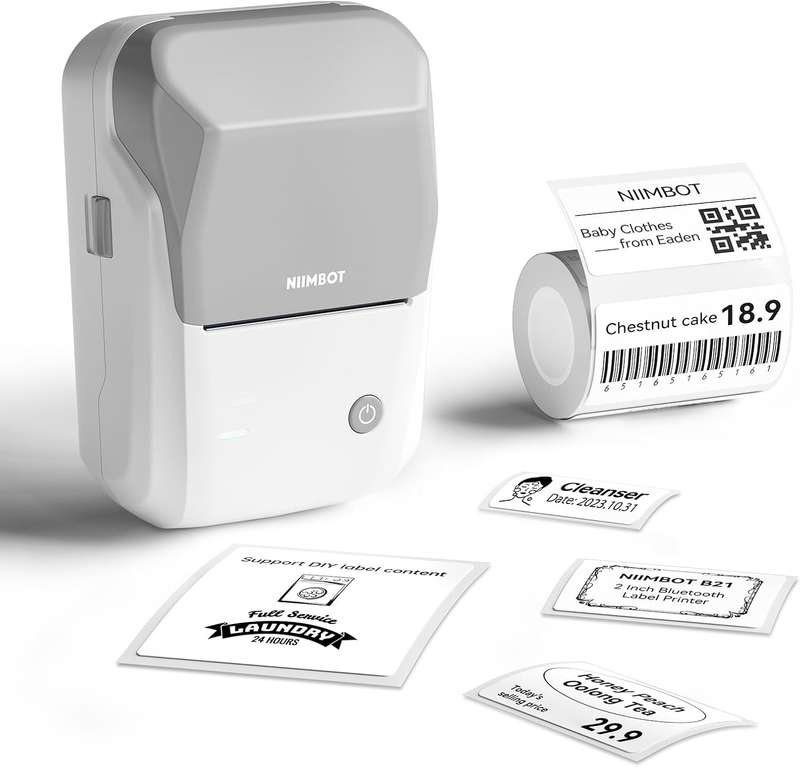 NIIMBOT B1 - Portable Thermal Label Printer - For Office & Small Biz