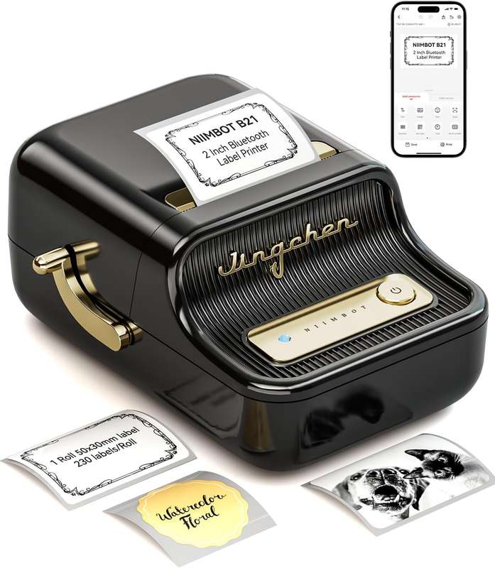 NIIMBOT B21 - Portable Thermal Printer - For Home & Office Organization