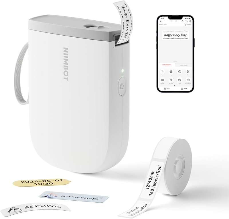 NIIMBOT D11H - Portable Label Printer - For Narrow-format Precise Printing