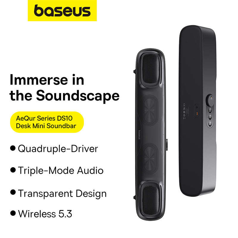 Baseus - Soundbar Subwoofer - Wireless Bluetooth 5.3 Sound Bar - Home Theater, Subwoofer - Home E...