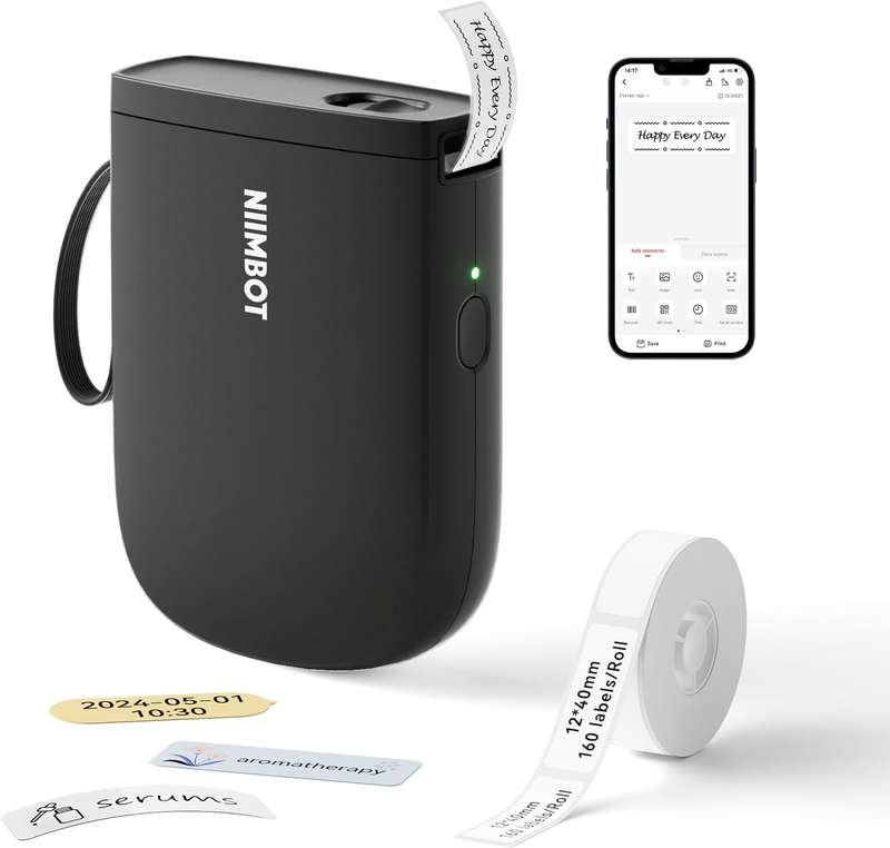 NIIMBOT D11H - Portable Label Printer - For Narrow-format Precise Printing