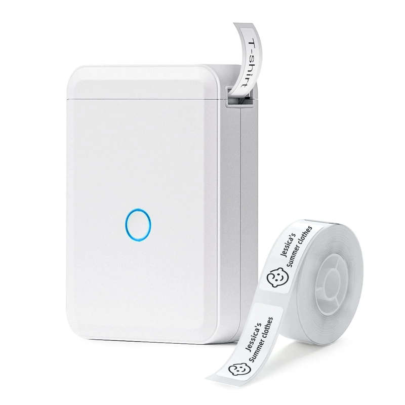 D110 Portable Bluetooth Label Printer with a Free Tape