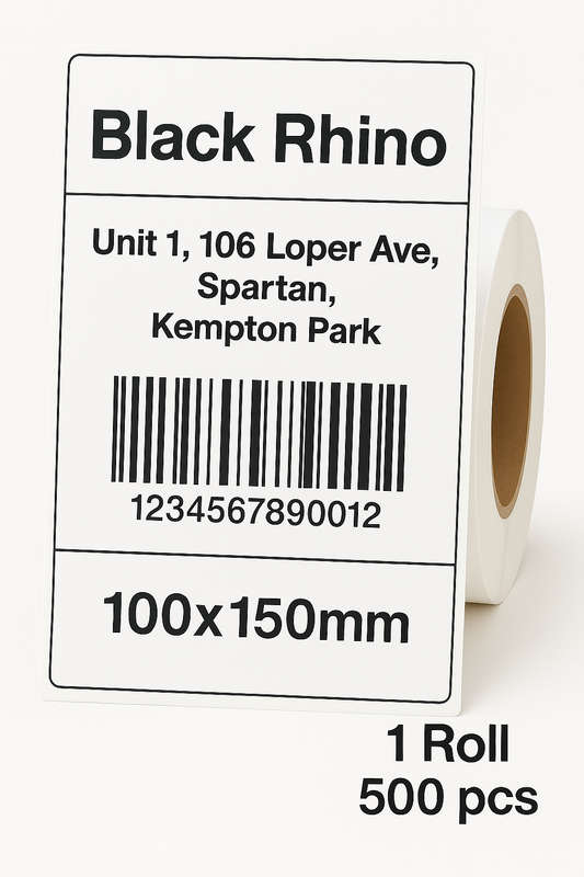 Black Rhino Direct Thermal Labels