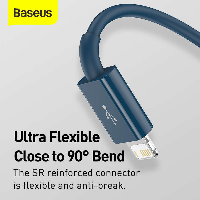 Baseus Superior Series Fast Charging Data Cable USB to M+L+C 3.5A 1.5m