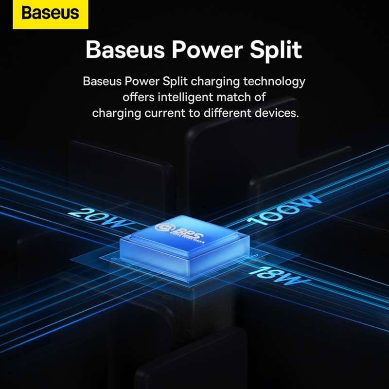 Baseus Flash Series  100W One-for-three Fast Charging Cable Type-C to M+L+C