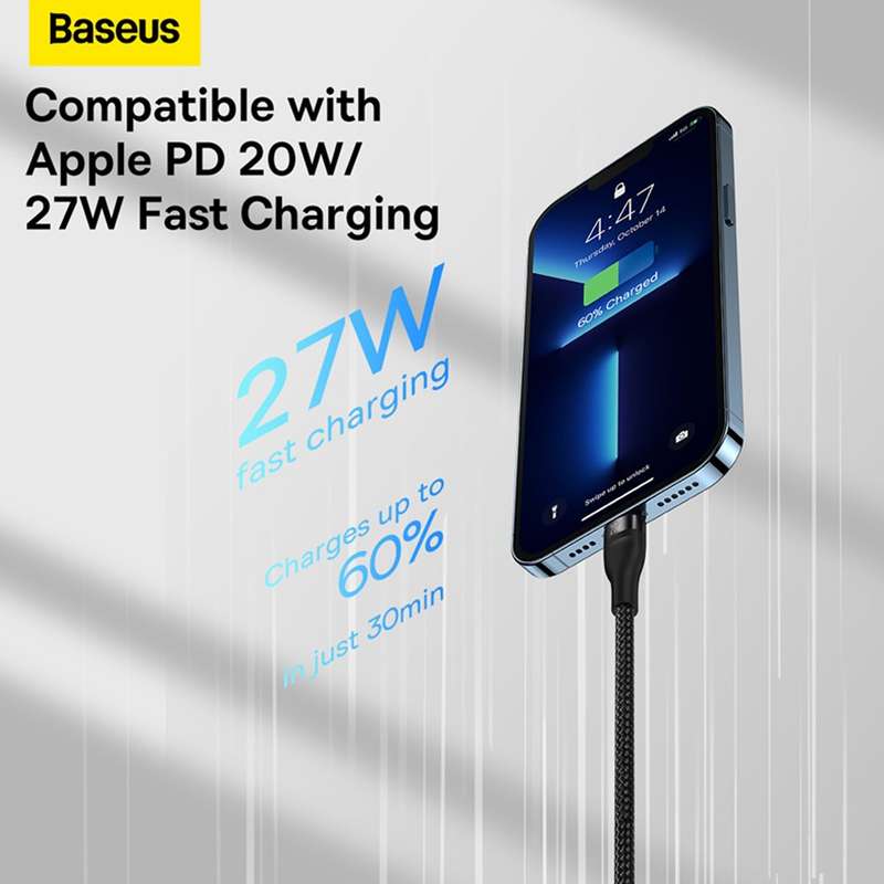 Baseus Flash Series  100W One-for-three Fast Charging Cable Type-C to M+L+C