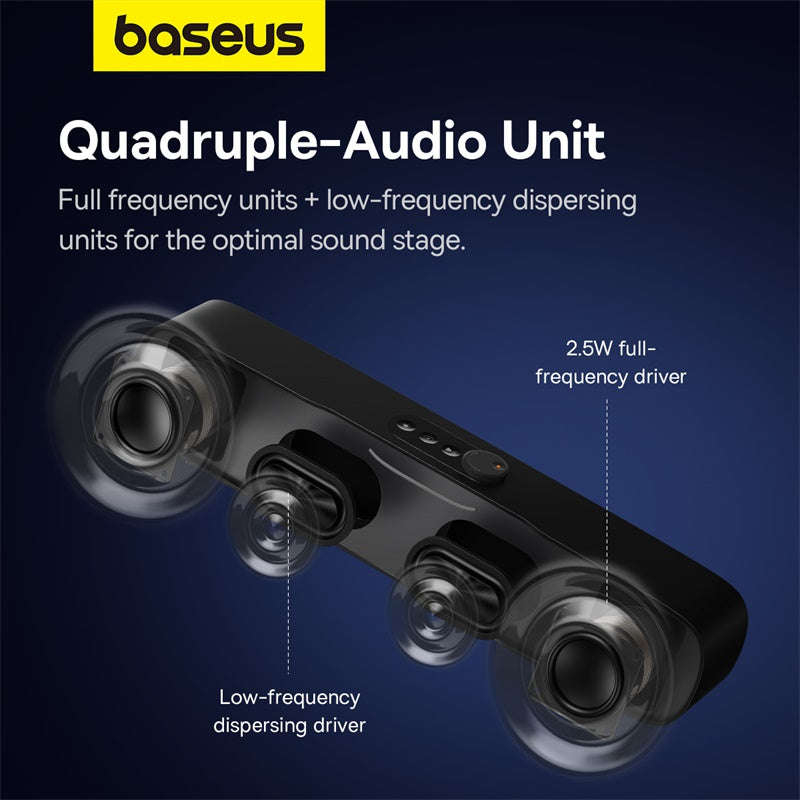 Baseus - Soundbar Subwoofer - Wireless Bluetooth 5.3 Sound Bar - Home Theater, Subwoofer - Home E...