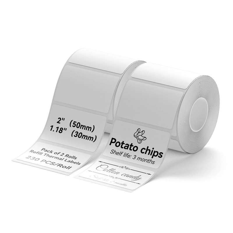 Niimbot White Label Tape Set For (3 Rolls) B21/B1/B3S