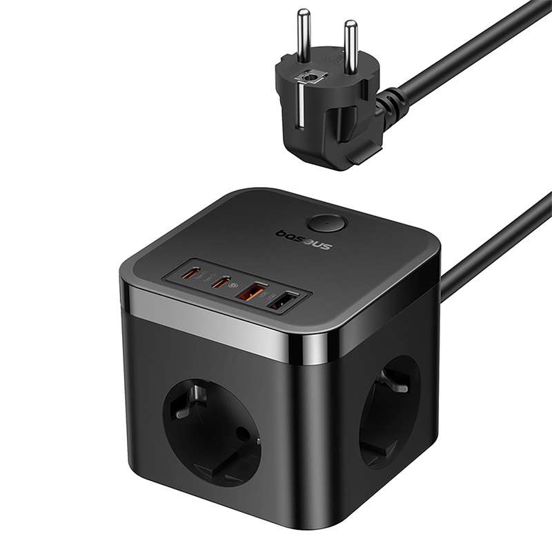Baseus PowerCombo 30W Cube Power Strip EU - 1.5m