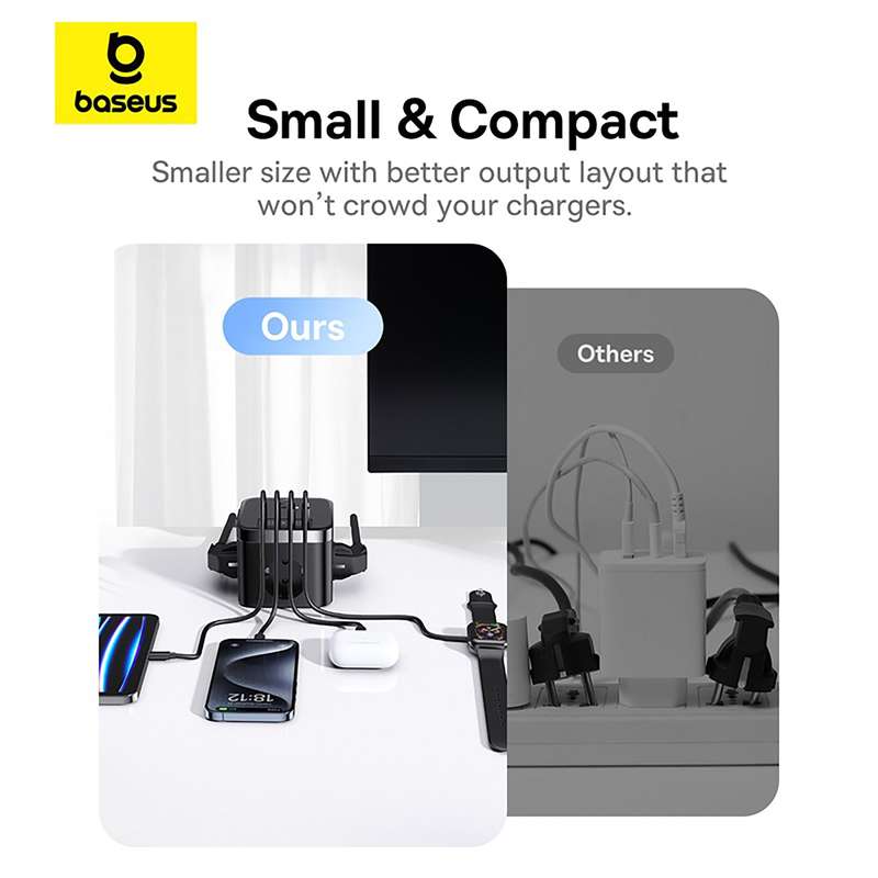 Baseus PowerCombo 30W Cube Power Strip EU - 1.5m