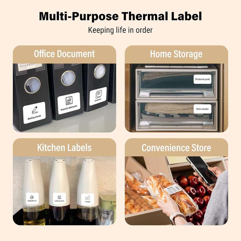 HPRT Color Series Thermal Labels For T20 Label Printer