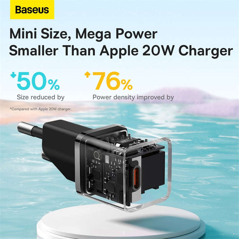 Baseus GaN5 Series Fast Type-C Charger Mini PD 20W