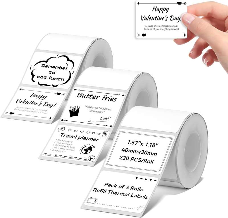 Niimbot White Label Tape Set For (3 Rolls) B21/B1/B3S