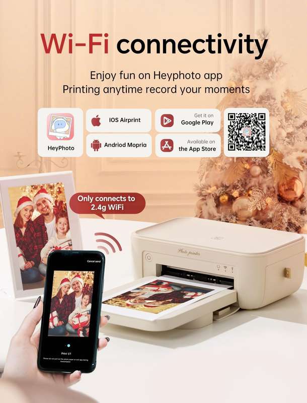 HPRT - CP4100 - Wi-Fi Wireless Instant Photo Printer 4*6 -Office/Live Style/