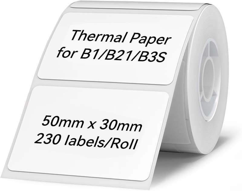 NIIMBOT - B1 - Lake-blue Thermal Printer + Random a Roll of Label