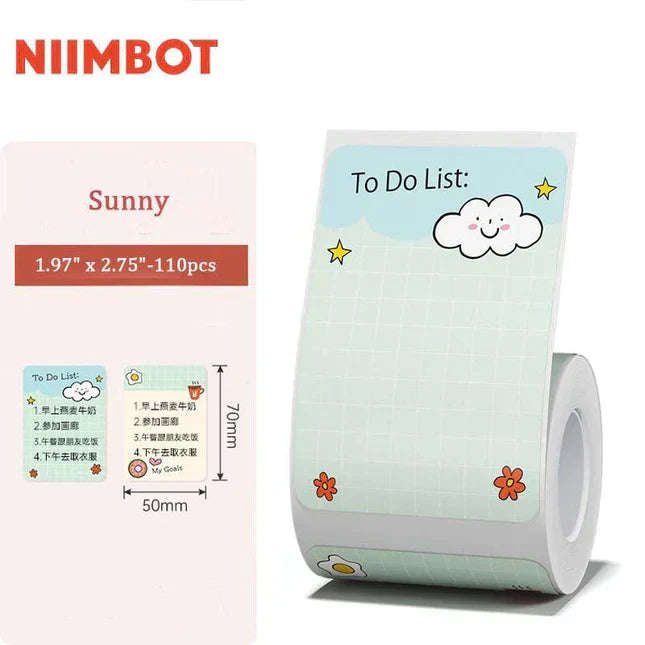 Niimbot Color Series Thermal Label For B21/B1/B3S