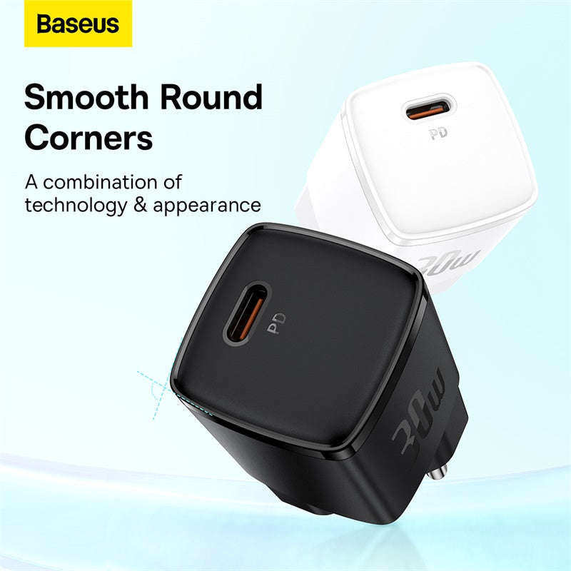 Baseus Cube Pro EU Type-C 30W Fast Charger - For Smartphones & Tablets