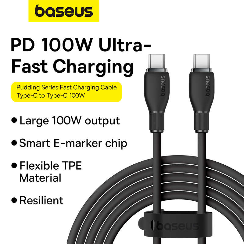 Baseus Pudding Series Fast Charging Cable Type C to Type C 100W - 2m