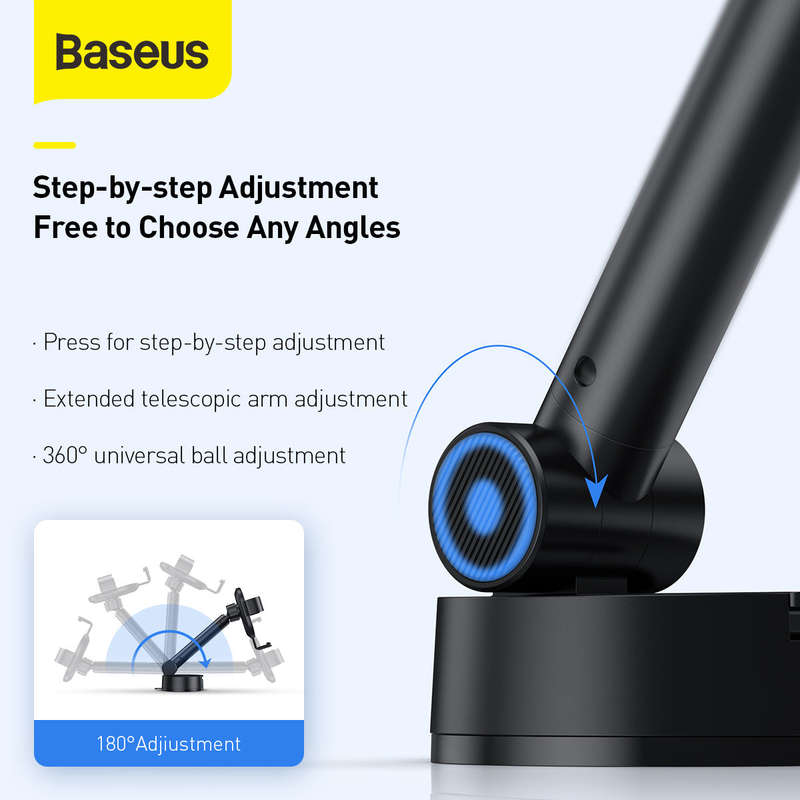 Baseus Simplism Gravity Car Mount With Suction For Cars/Vans/Trucks