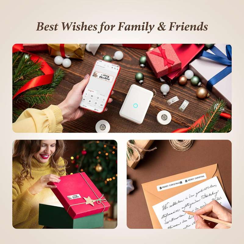 NIIMBOT - D110 - White Portable Printer - Minimalist App-Controlled - Home Kitchen