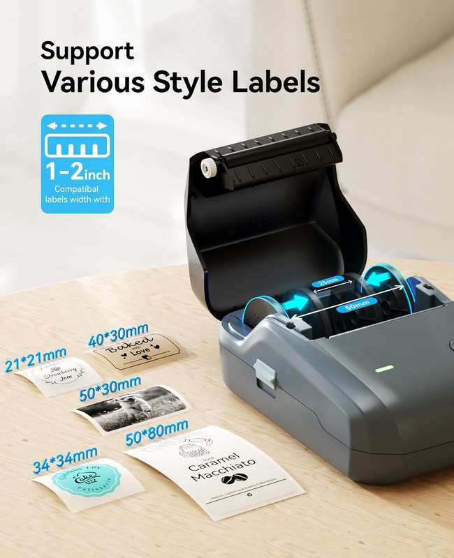 NIIMBOT B1 - Portable Thermal Label Printer - For Office & Small Biz