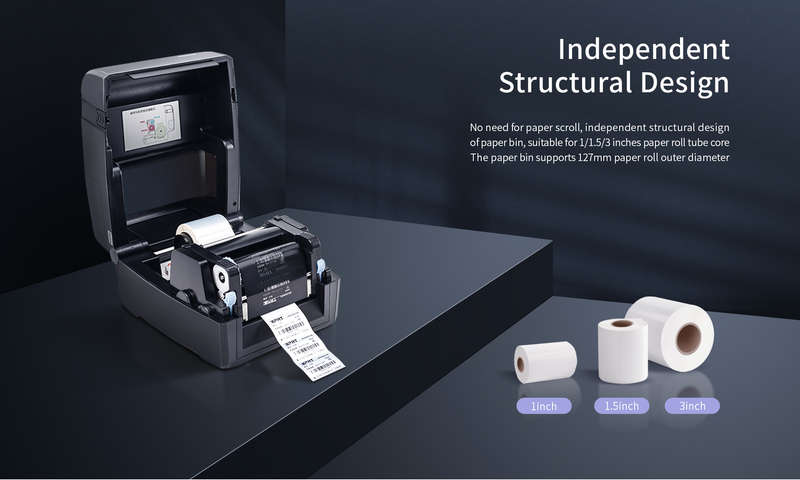iDPRT - iT4B - Thermal Transfer Printer - 300M ribbon USB + Ethernet - Small industrial printing