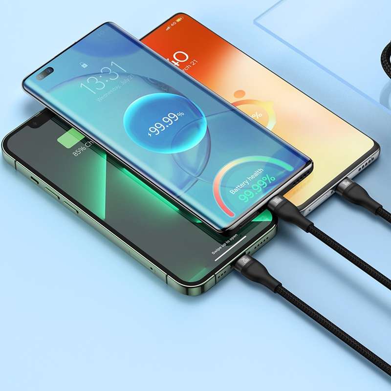 Baseus Flash Series  100W One-for-three Fast Charging Cable Type-C to M+L+C