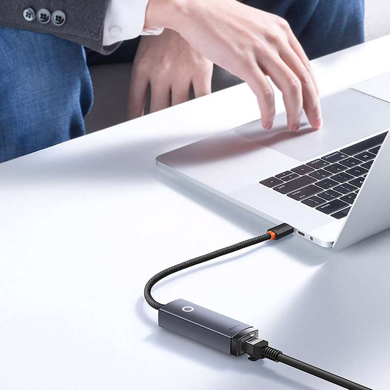 Baseus Lite Series Ethernet Adapter Type-C to RJ45 LAN Port