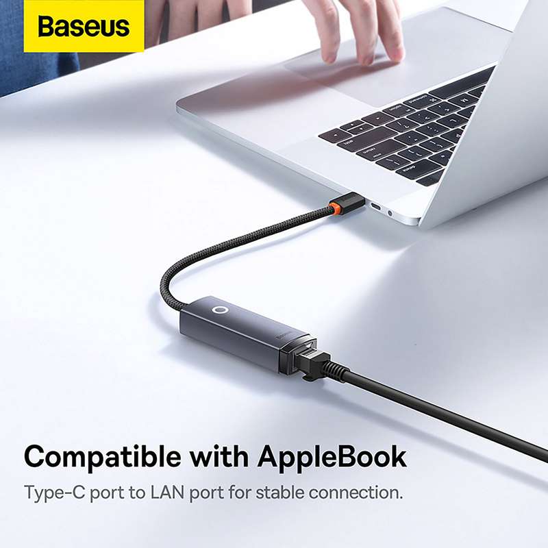 Baseus Lite Series Ethernet Adapter Type-C to RJ45 LAN Port