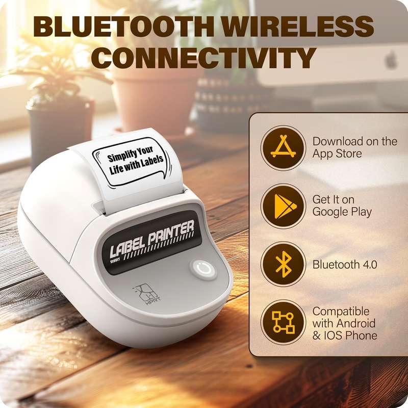 HPRT T20 - Bluetooth Thermal Label Printer -Office/Home/School Use