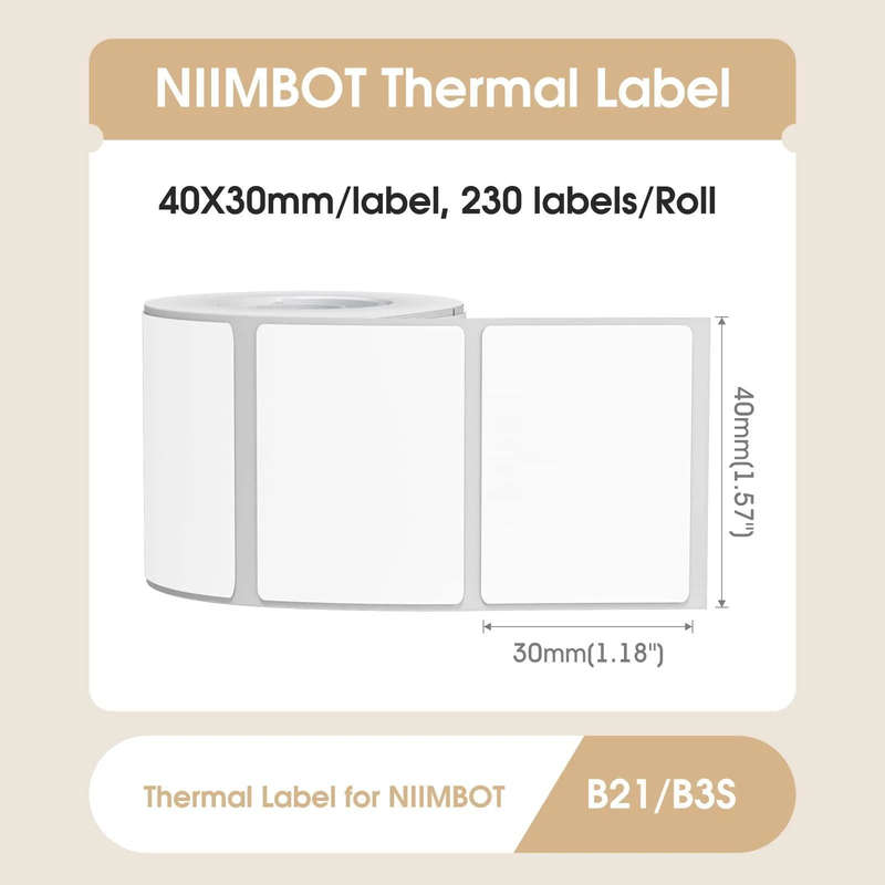 NIIMBOT B21 - White Large-format & High-speed Printer - For Warehouses