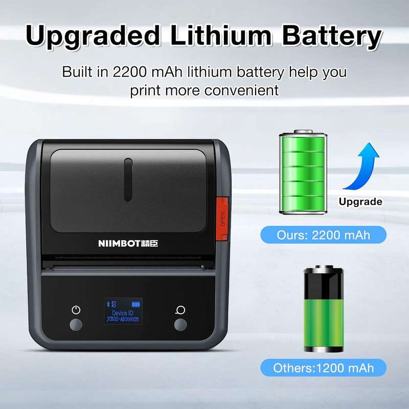 NIIMBOT B3S Wide-Format Thermal Printer- For Factory & Industrial Use