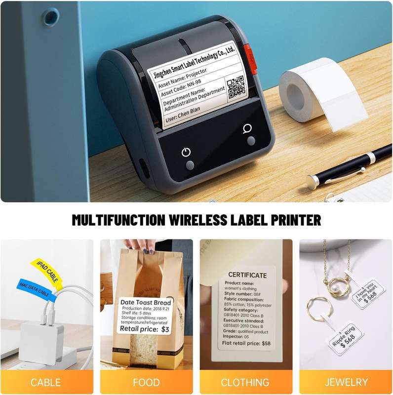 NIIMBOT B3S Wide-Format Thermal Printer- For Factory & Industrial Use