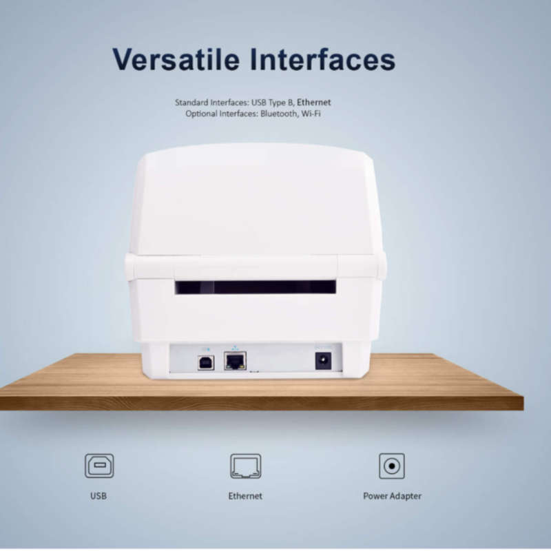 iDPRT - iD4S - Desktop Printer - USB + Ethernet ports - Retail office