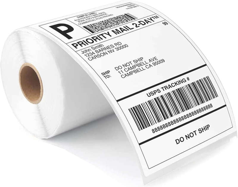 Black Rhino - 100x150mm-500 Pieces Thermal Top Label