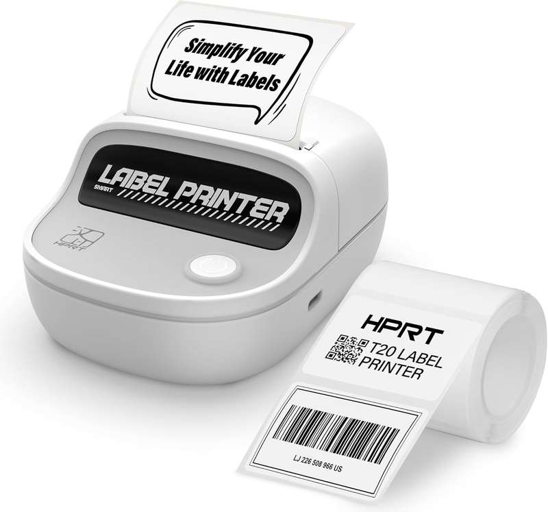 HPRT T20 - Bluetooth Thermal Label Printer -Office/Home/School Use
