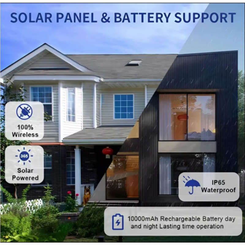 4G IP65 Outdoor Solar CCTV 3-Eyes Camera V24-9-3