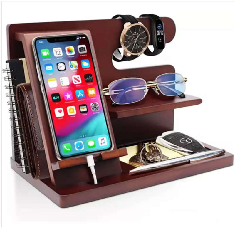Wooden Phone Docking Station Table Organizer GC-52