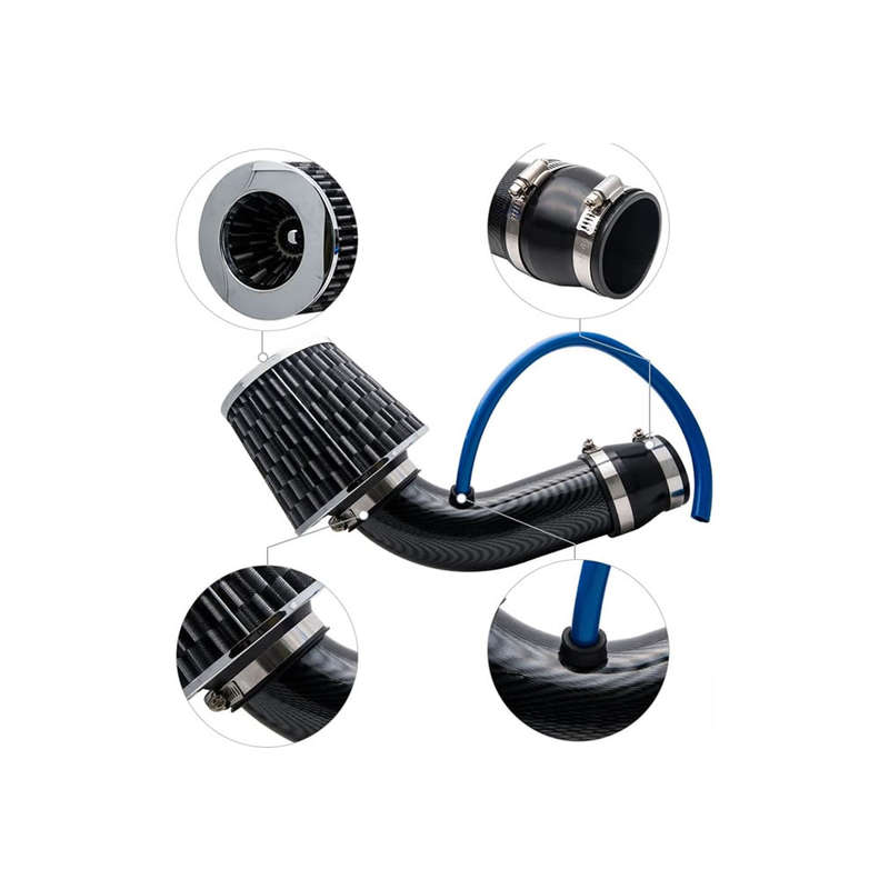 Universal Cold Air Intake Induction Pipe Hose With Filter Kit SY-LQQ0114A SILVER