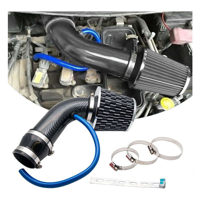 Universal Cold Air Intake Induction Pipe Hose With Filter Kit SY-LQQ0114A SILVER