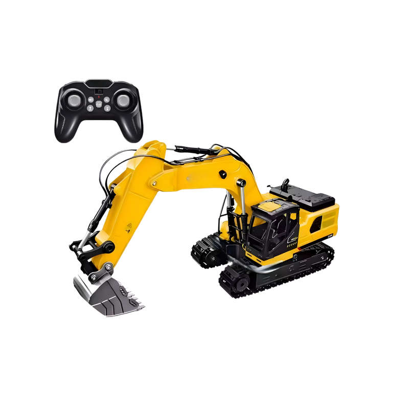 9 Channel Remote Control Engineering Excavator Toy with Lights and Sounds WJ-979