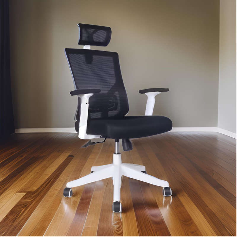 Mi-Ergo Continental High Back Office Chair with Head Rest and Adjustable Lumbar Support