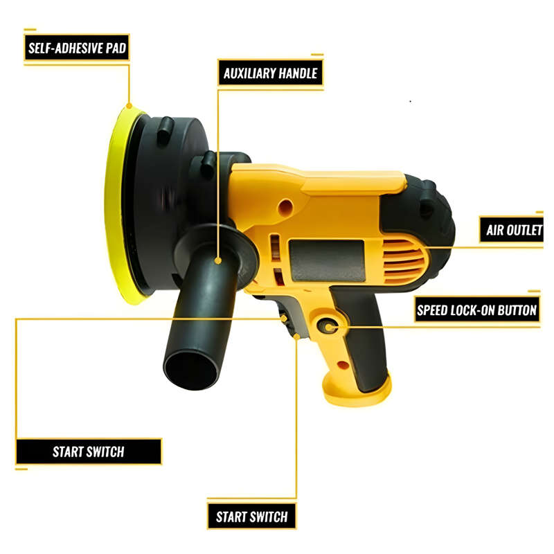 125mm Portable Car Polisher - Compact and Efficient Auto Detailing Tool  DWE6401