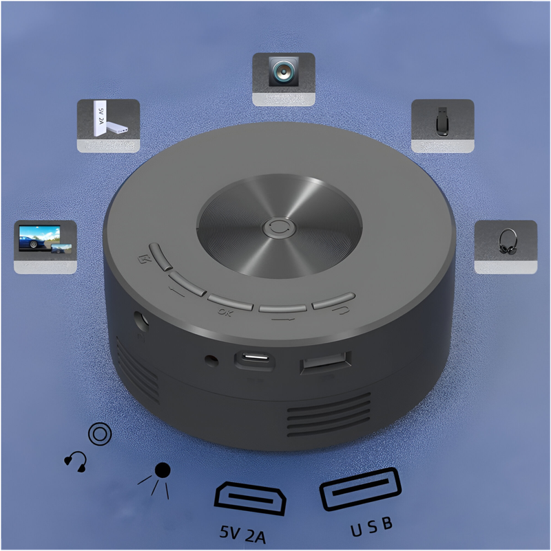 1080P Full HD Portable Projector For Movie Buffs and Home Cinema