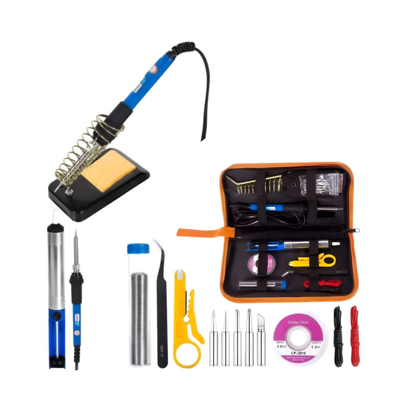 15-in-1 60W Soldering Iron Kit  Complete Tool Set for Electronics Repair