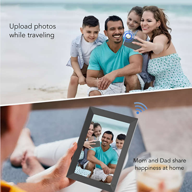 16-Inch Frameo Wireless HD Digital Photo and Video Frame Display  Q-L808 BLACK