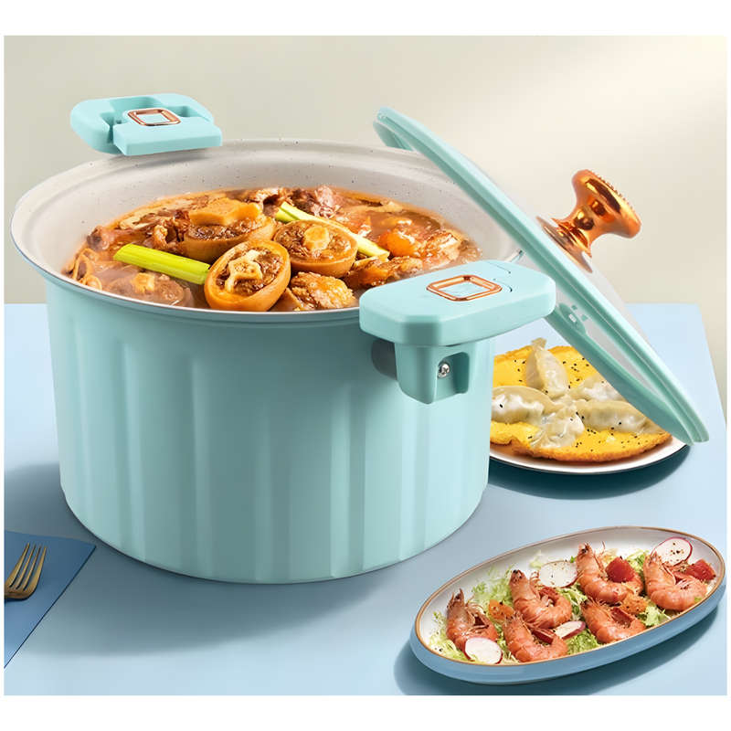 28cm Micro Pressure Pot With Glass Lid And Resistant Handles ID-115