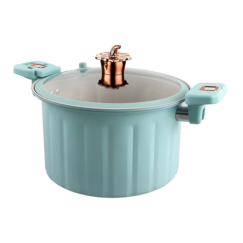 28cm Micro Pressure Pot With Glass Lid And Resistant Handles ID-115