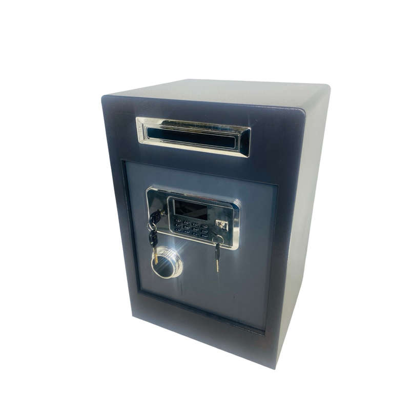 40x58.5x35cm Wall-mounted Electronic Safe Deposit with Keypad and Key Lock DL-15